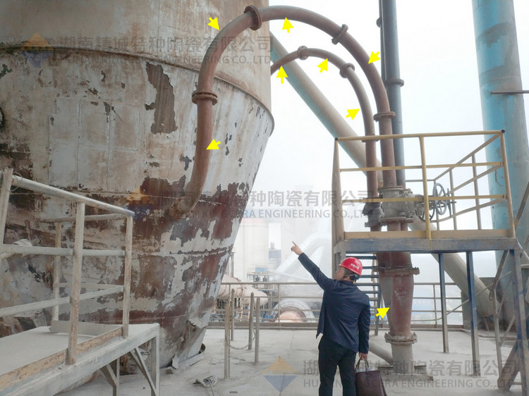 湖南abpay爱博钱包官网特特种陶瓷有限公司回访客户并审查耐磨陶瓷管道现场运行情形