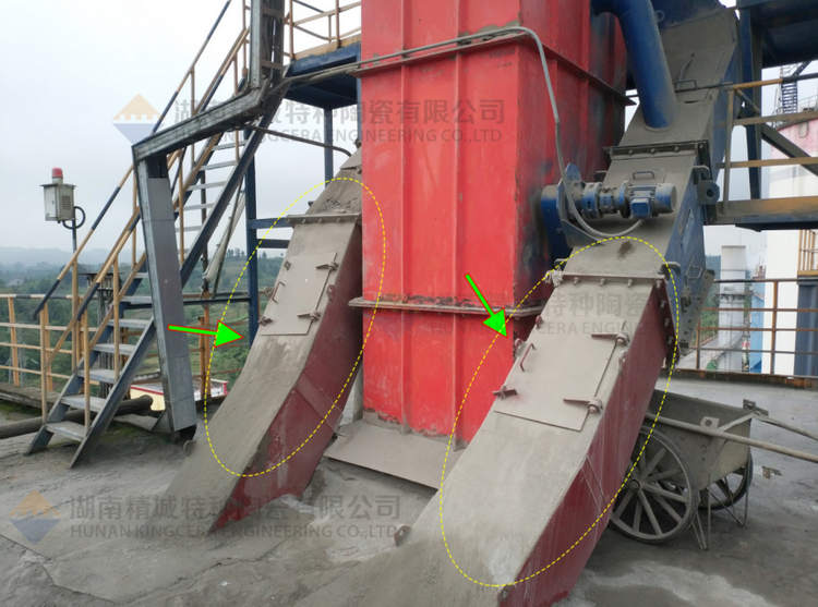 abpay爱博钱包官网特瓷牌耐磨陶瓷内衬下料溜槽