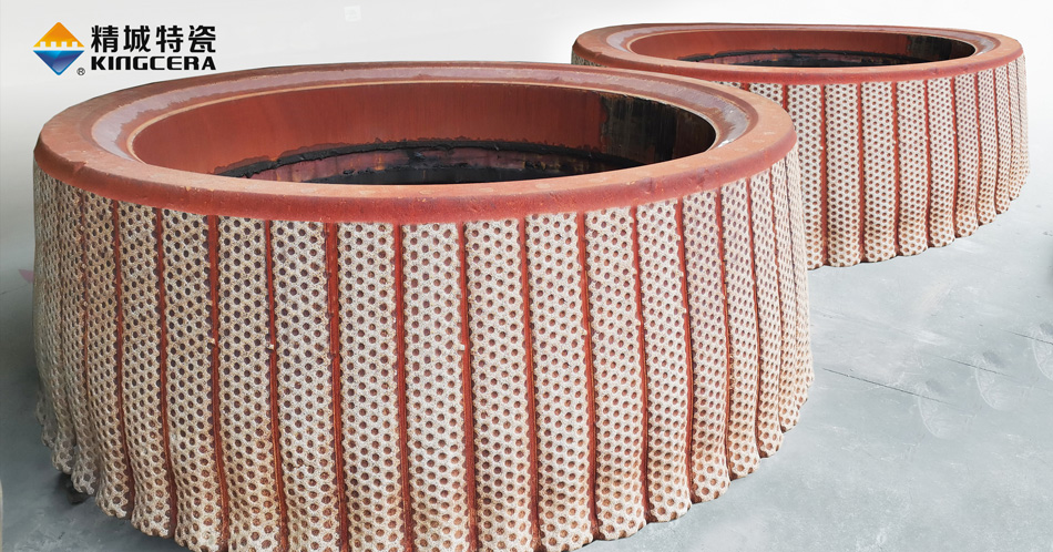 ZTA陶瓷颗粒复合磨辊