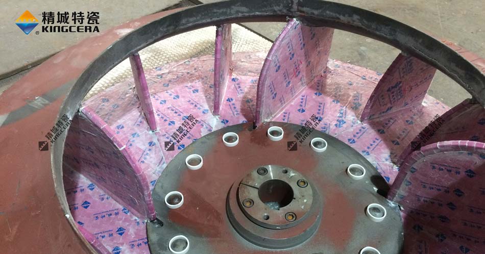 湖南abpay爱博钱包官网耐磨陶瓷风机叶轮-陶瓷风机叶片-陶瓷风机